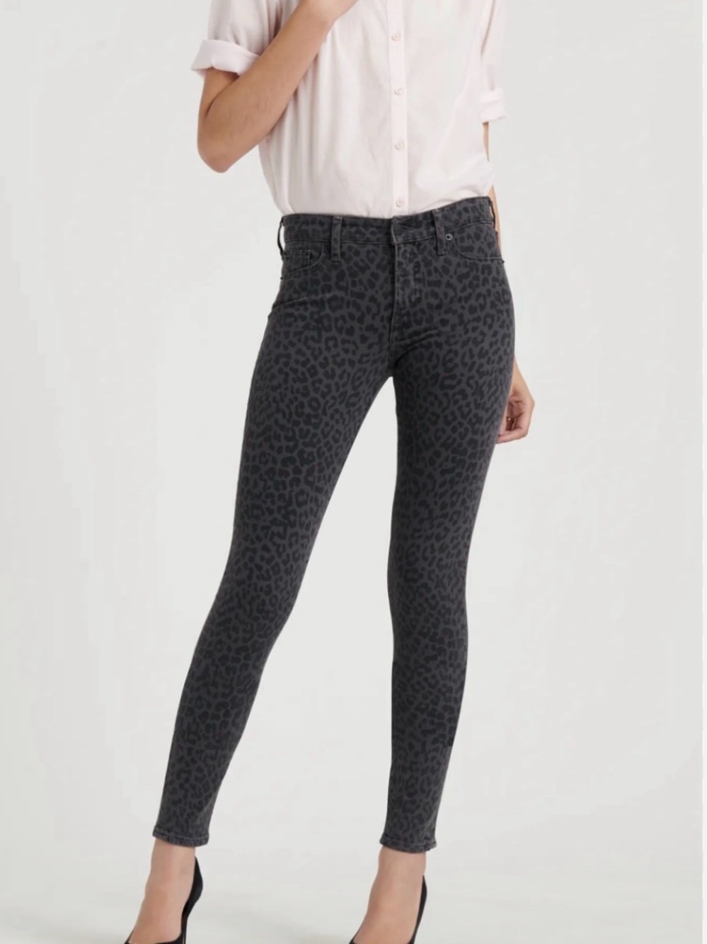 AG Leopard Legging Ankle Jean